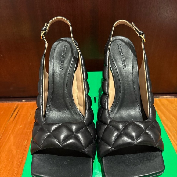 Bottega Veneta Black Quilted Heels - Picture 2 of 5